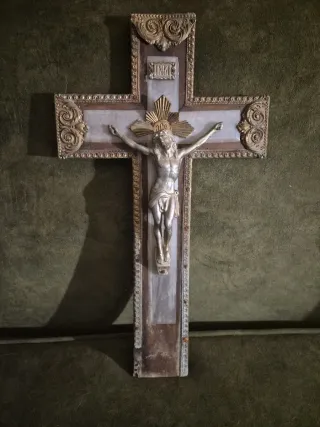 Crucifijo Antiguo Años 60