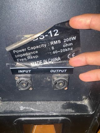 Altavoces profesionales negros