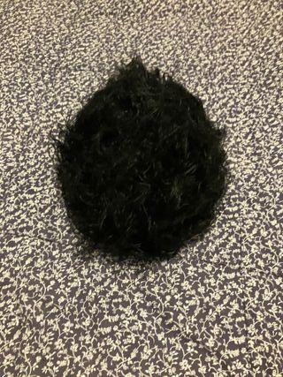Peluca negra carnaval