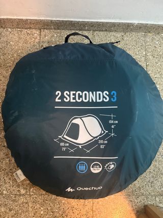 Tienda de campaña Quechua 2 Seconds 3 personas