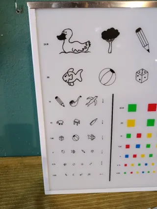 OPTOTIPO INFANTIL LUMINOSO