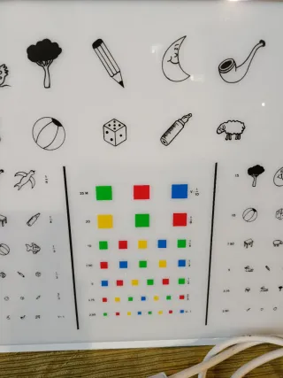 OPTOTIPO INFANTIL LUMINOSO