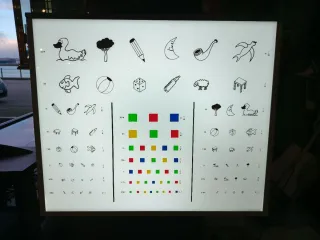 OPTOTIPO INFANTIL LUMINOSO