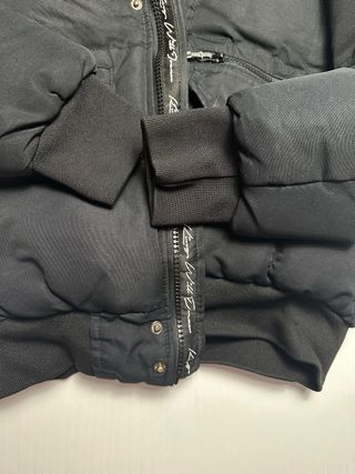 Cazadora acolchada KWD hombre negra