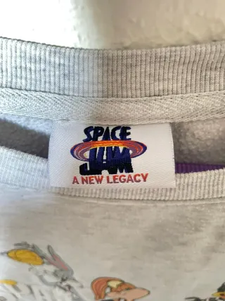 Sudadera Space Jam Gris Personajes Looney Tunes