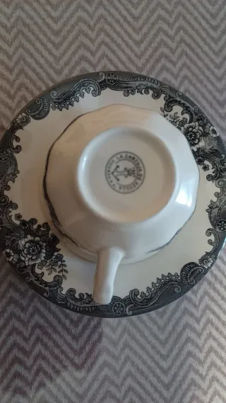 Juego Tazas y Platos La Cartuja Sevilla