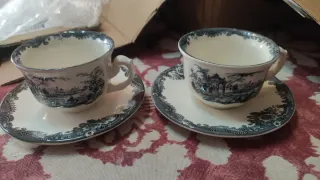 Juego Tazas y Platos La Cartuja Sevilla