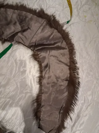 Set cappello + collo pelliccia volpe argentata