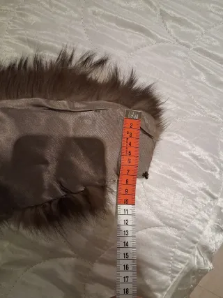 Set cappello + collo pelliccia volpe argentata