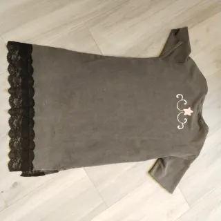 Vestido Anabel Lee con encaje negro