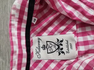 Camisa cuadros rosa y blanco