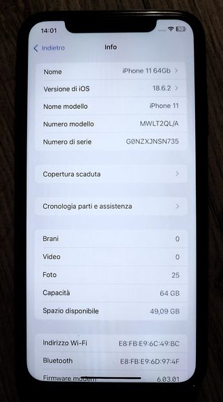 iPhone 11 64GB Nero + 2 Cover
