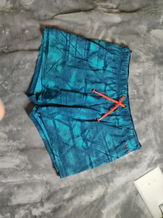 Bañador deportivo azul y verde talla M