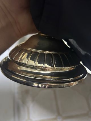 Candelabros BAÑADOS EN PLATA antiguos