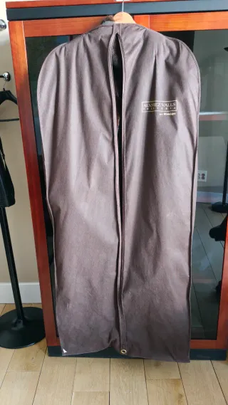 Abrigo de piel marrón