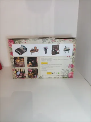 Maqueta Casa Miniaturas Muebles Flores
