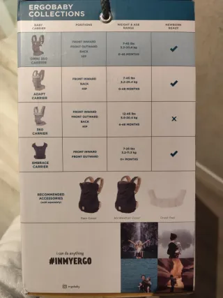 Mochila Ergobaby Omni 360 Gris