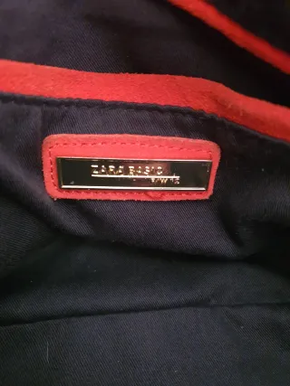 Bolso ZARA piel rojo