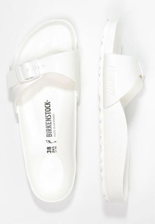 Chanclas Birkenstock blancas talla 36