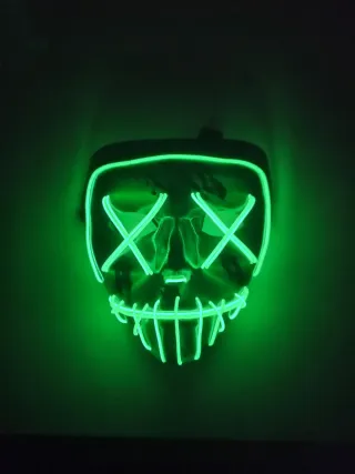 Máscara LED Purga Verde con Rojo