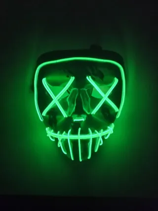 Máscara LED Purga Verde con Rojo
