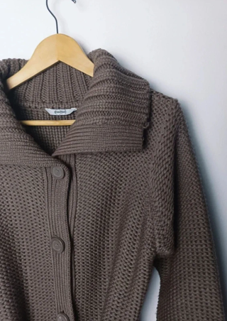 Cárdigan Vintage Mujer Marrón.