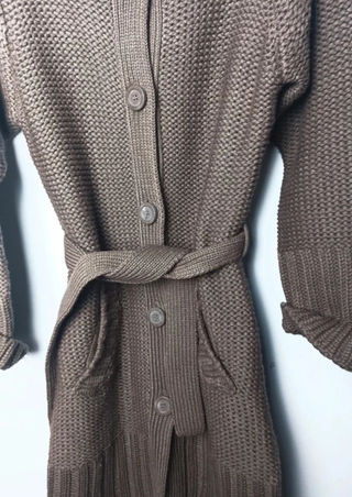 Cárdigan Vintage Mujer Marrón.