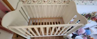 Cuna y cambiador blanco+ bañera
