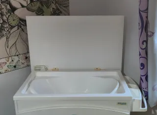 Cuna y cambiador blanco+ bañera