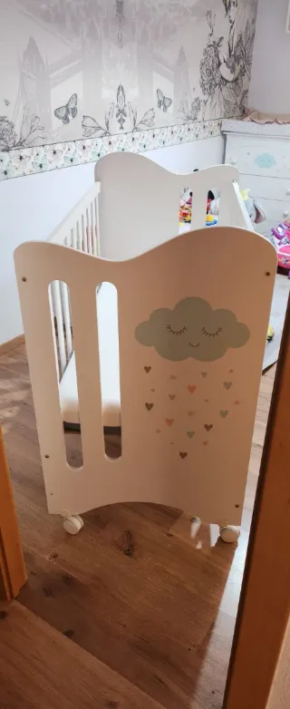 Cuna y cambiador blanco+ bañera