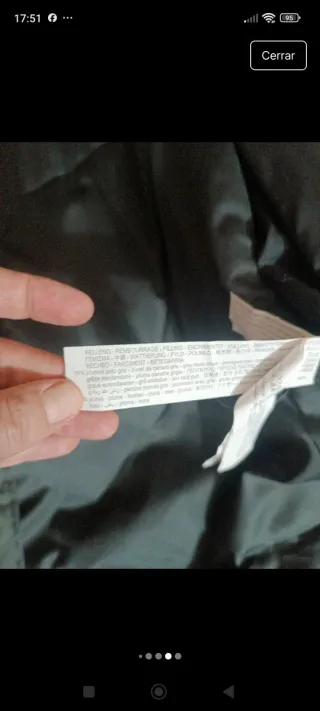 Plumas reversible Talla XS