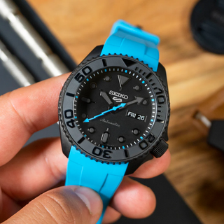 Seiko 5 Sports NH35 Mod Automatico Negro Azul