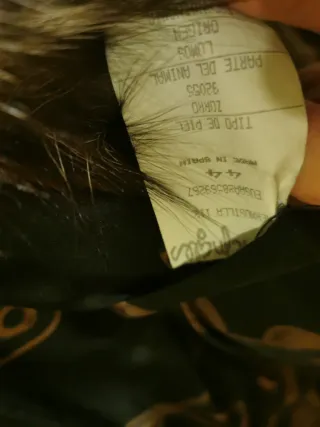 Abrigo de piel de zorro gris