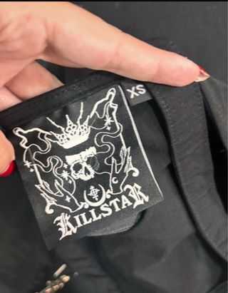 Top de pentagrama negro Killstar