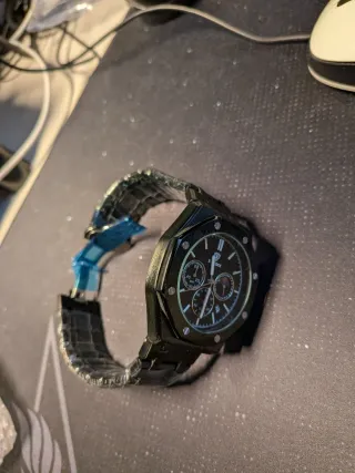 Reloj GEOCK Negro y Plateado