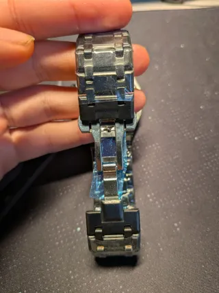 Reloj GEOCK Negro y Plateado