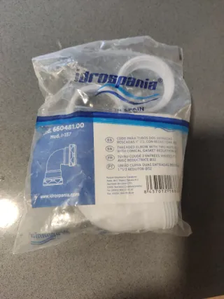 Codo Idrospania 1 1/2 con reductor Ø32.25 unidades