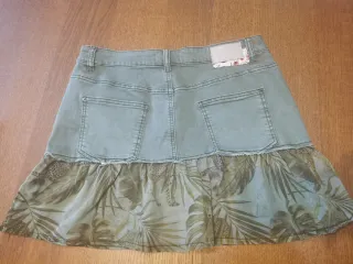 Falda vaquera Desigual color caqui