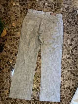 Pantalón recto gris Canopy retro