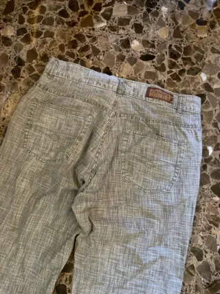 Pantalón recto gris Canopy retro