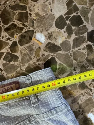 Pantalón recto gris Canopy retro