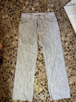 Pantalón recto gris Canopy retro