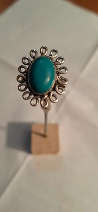 Anillo Plata 925 y Turquesa