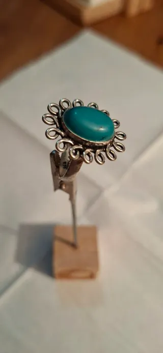 Anillo Plata 925 y Turquesa