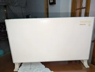 Convector Calefactor Blanco y Gris