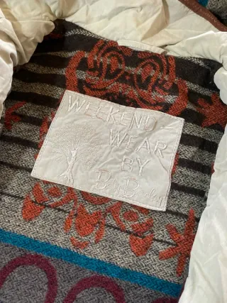 Chaqueta beige vintage retro mujer 90s