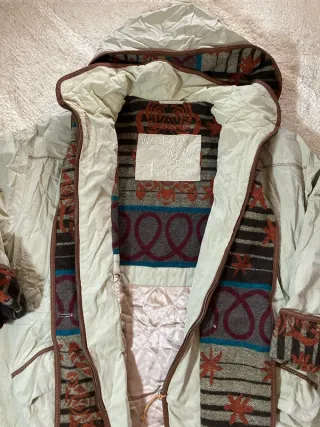 Chaqueta beige vintage retro mujer 90s