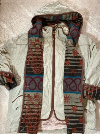 Chaqueta beige vintage retro mujer 90s