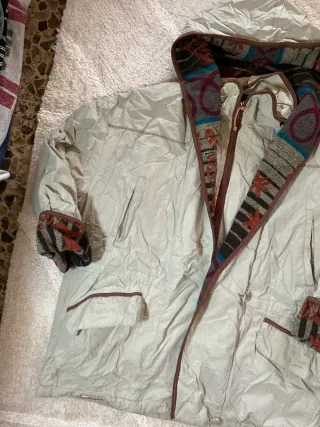 Chaqueta beige vintage retro mujer 90s