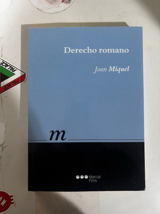Derecho romano joan miquel universidad